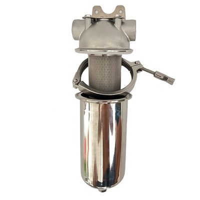 Zertifiziertes Edelstahl 304 NSF Standard Pipeline Filter Gehäuse mit 0W Leistung und englischer Betriebssprache