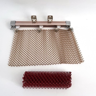 Spiral Wire Mesh Moderne Kettenverbindung Mesh Vorhänge für zeitgenössische Design Öffnung 6mm
