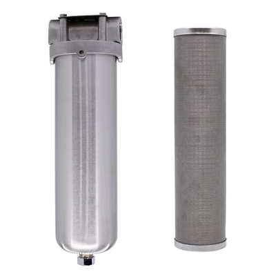 5/10/20 Zoll Edelstahl-Vorfilter für Wasseranwendungen Manuelle Stromquelle und langlebiges Design
