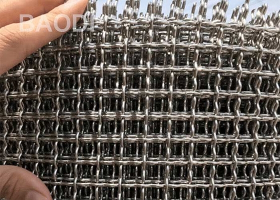 316L 2&quot; quetschverbundener Draht-Schirm galvanisierte spinnendes doppeltes Eisen