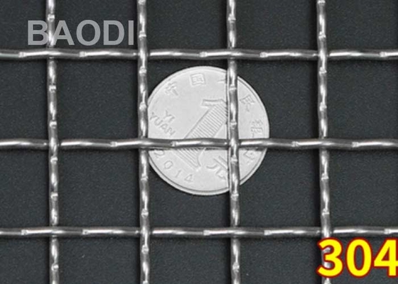 Stahl des Bergbau-Schirm-304L quetschverband Draht Mesh Square Woven