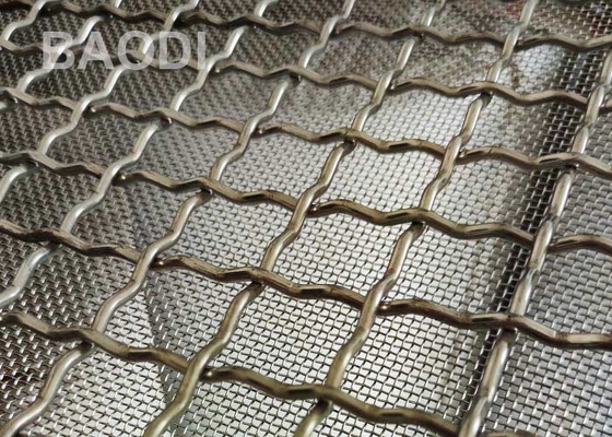 2 Zoll quetschverbundenes Drahtgewebe Mesh Stainless Aluminum Screen Antislip
