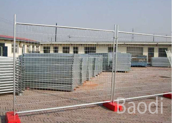 Flexibles 60 x 150mm vorübergehender Maschen-Zaun galvanisiertes Kohlenstoff-Eisen für Parkplätze