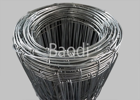 Galvanisierter Metalldraht-gesponnener Feld-Zaun Rolls 6" Maschen-Loch-Raum-landwirtschaftliches Fechten
