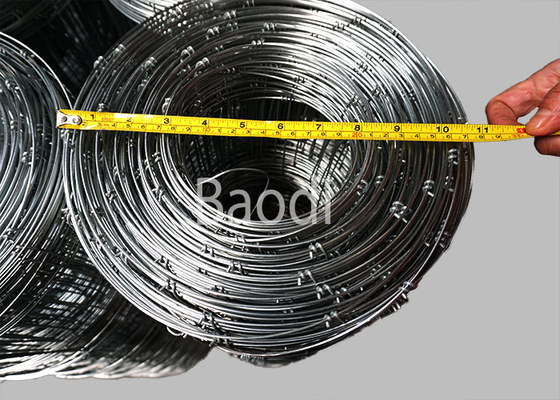 Galvanisiertes gesponnenes Feld-Zaun-Schaf-Draht-Fechten in Rolls mit rechteckigem Maschen-Loch