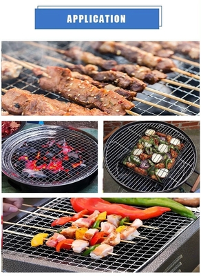 Kochen/Backen/Barbecue Portable und wiederverwendbare BBQ-Drahtnetz für Outdoor-Abenteuer 15-100cm Rechteckplattenlänge