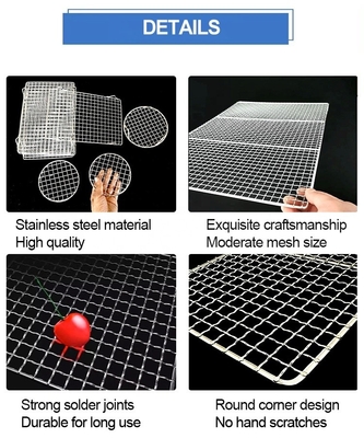 2cm/5cm Beine/Fuß Barbecue-Netz nicht anhaften Bequem Metallkonstruktion für mühelose Reinigung und perfektes Grillen