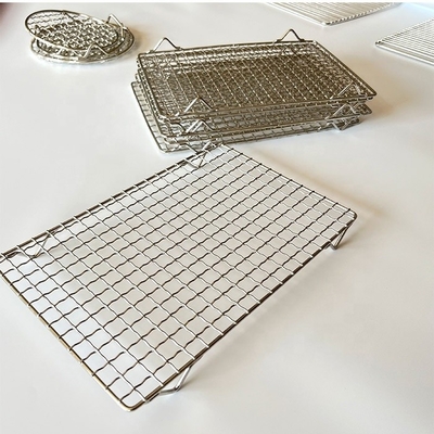 Portables, faltbares Grillregal Die wesentliche Lösung für Camping-Hinterhof-Grillbecken Rund/rechteckige Plattenform