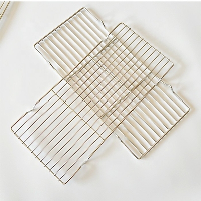 Holzkohle-Grillnetz aus nicht klebendem und langlebigem Edelstahl für müheloses Grillen 2cm / 5cm Beine/Fuß