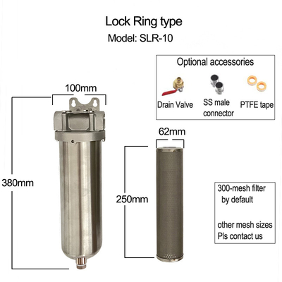 Polierter DEF-Filtergehäuse Eingang/Ausgang 1/2" / 3/4" / 1" für die universelle Anpassung an verschiedene Dieselfahrzeuge und Ausrüstung