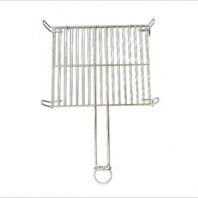 25*30 Galvanisiertes Rechteckgrillgrill Grillnetz Grilldrahtnetz mit Griff