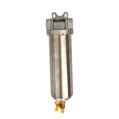 Englisch Betriebssprache 20 Zoll Edelstahl 304 Schlanke Rohrleitung Wasserfilter für Heimlösungen 15 T/H Durchflussrate