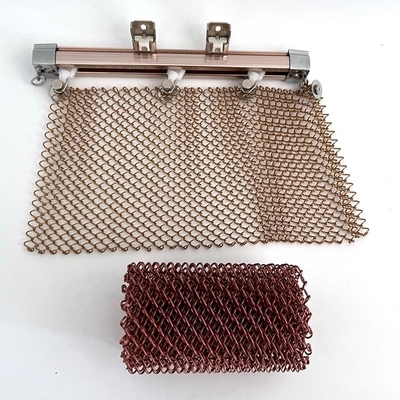 1.2 mm Drahtdurchmesser Dekorative Metallgittervorhänge für Innenarchitektur und gewerbliche Anlagen