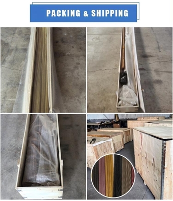 Schneidedienst Stylische Aluminium-Metallnetzvorhänge für moderne Innenräume 1,27 kg/m2