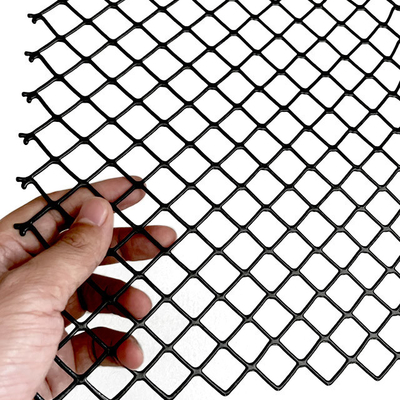Bildschirmverarbeitungsdienst Dekorative Diamantförmige Löcher Verflachtes Aluminium Erweitertes Metallnetz für Deckenfassaden