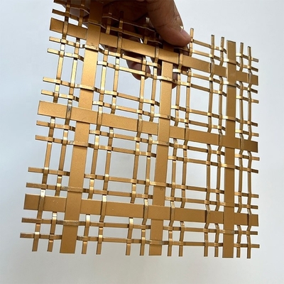 Funktionale Räume Gebäude Wand Ornamental Metallnetzgitter mit kundenspezifischer Längenbiegung Service