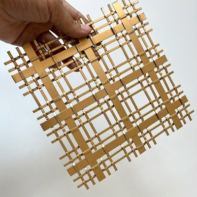 Funktionale Räume Gebäude Wand Ornamental Metallnetzgitter mit kundenspezifischer Längenbiegung Service