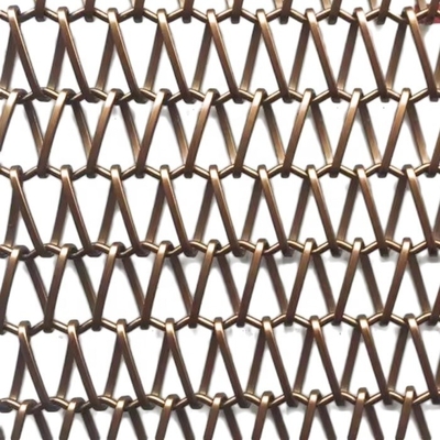 Innere Räume Moderne Eleganz Architektonische Drahtnetzplatten aus Kupfer und Messing mit 69,6% offener Fläche