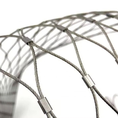 304 Edelstahldraht Seil Sicherheitsnetz Ideal für Kletterpflanzen Maschen Größe 20mm bis 200mm Langlebig Ferrule Stil Gewebe