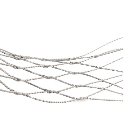 304 Edelstahldraht Seil Sicherheitsnetz Ideal für Kletterpflanzen Maschen Größe 20mm bis 200mm Langlebig Ferrule Stil Gewebe