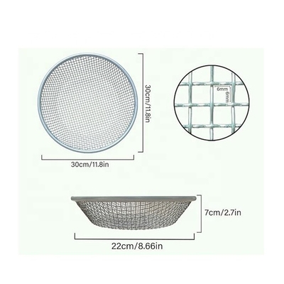 Gartenarbeit Wesentliches Zubehör Große 11,8 Zoll Stahl Kompost Sieb Schwerlast Garten Sifter Mesh