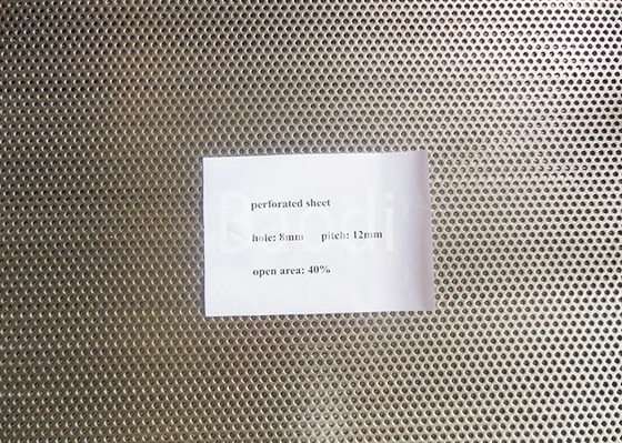 Rundes Muster-Aluminiumedelstahl 1X2M Perforated Metal Mesh