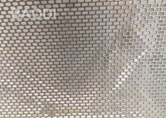 1X2M Galvanized Slotted Hole durchlöcherte Edelstahl Mesh Screen For Mining